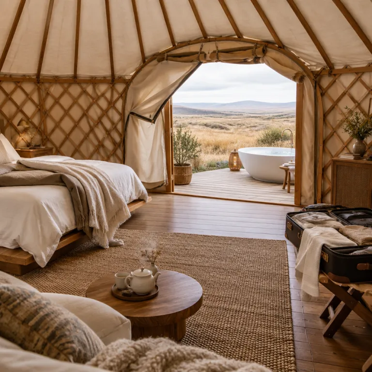 What is a yurt stay like in luxury travel today