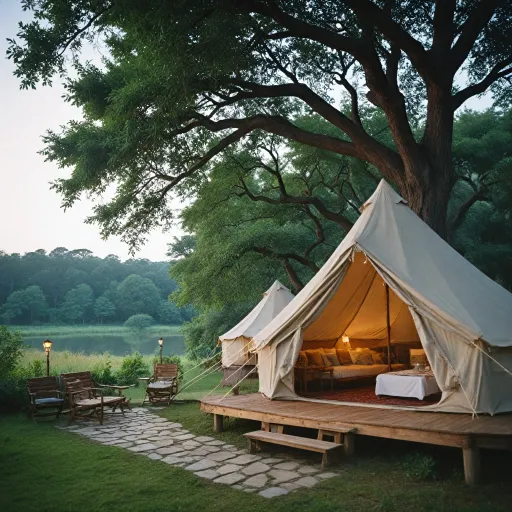 Premium tent accommodation: the art of luxury glamping in nature