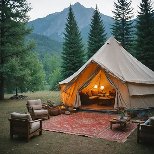 Exclusive glamping tent booking: elevate your outdoor experience with luxury accommodations