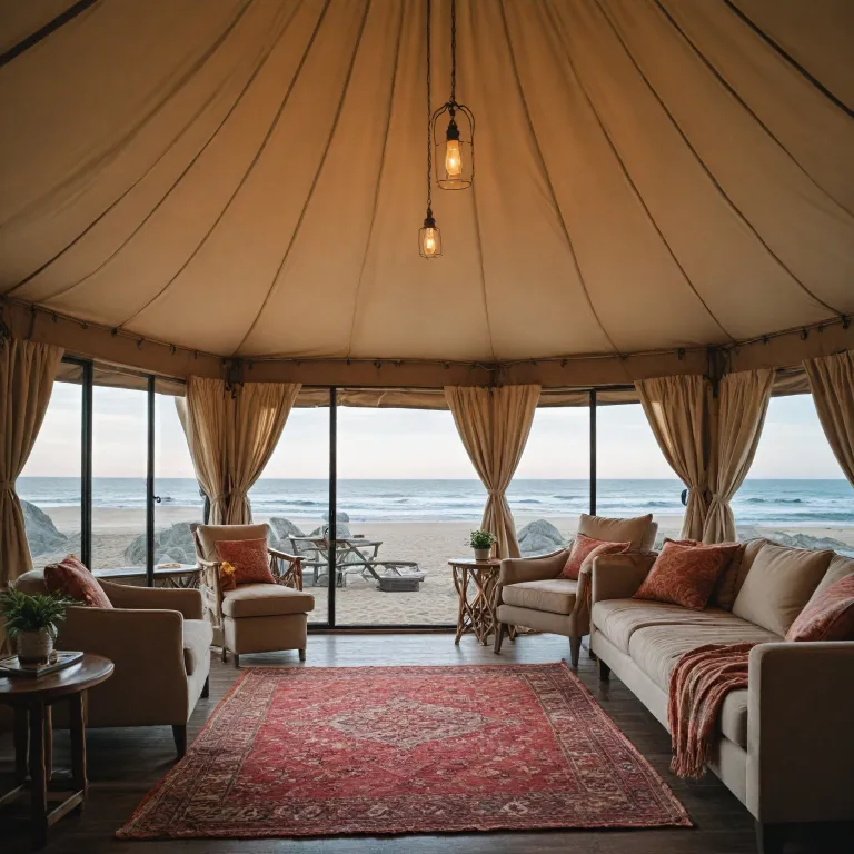 Luxury camping tents near the beach: an elevated glamping experience for discerning travelers