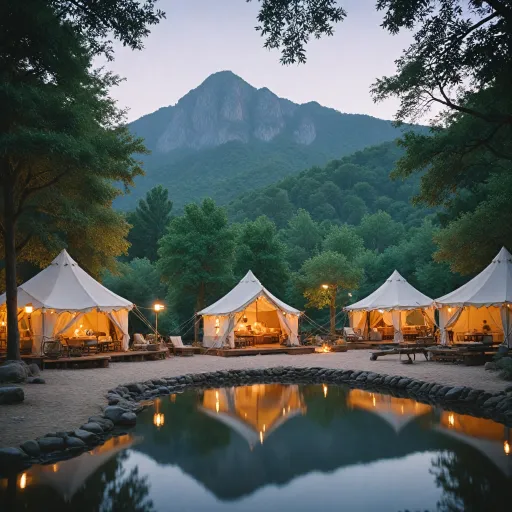 Luxury tents with air conditioning: redefining comfort in glamping accommodations