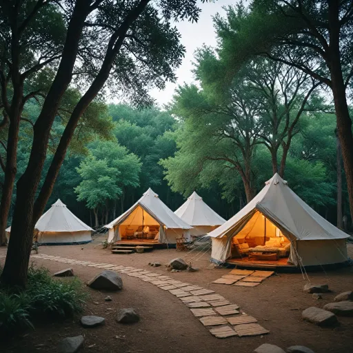 Luxury tents with private bathrooms: the ultimate glamping experience