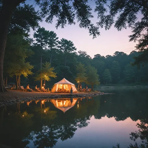 Experience group luxury with an extra large 20 person tent for premium camping