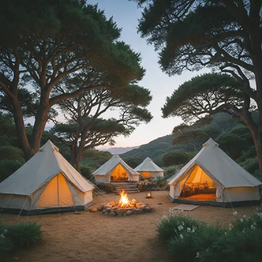 Glamping in Carmel, California: premium tent experiences by the sea and mountains