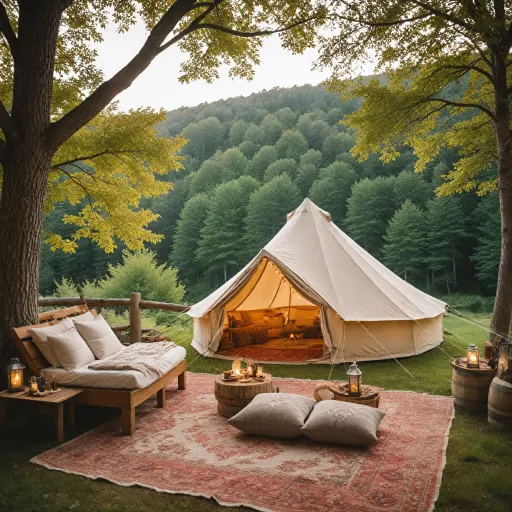 An intimate romantic vacation in Vermont’s most charming tented retreats