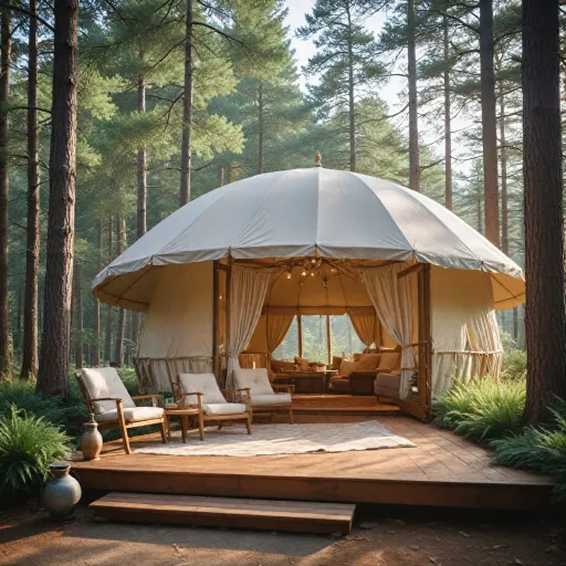 An elegant guide to the umbrella dome house for luxury tent stays