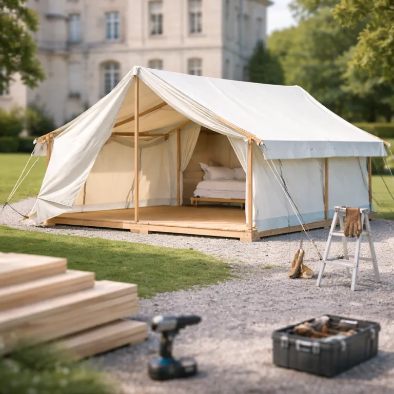 Elegant camping chateau stays in France for luxury tent lovers
