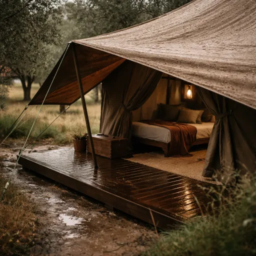 How a tent rain fly elevates luxury tent stays in all weather